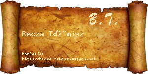 Becza Témisz névjegykártya